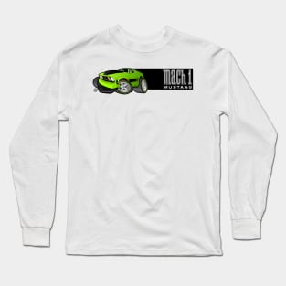 Mach 1 Green with Black Stripe Long Sleeve T-Shirt